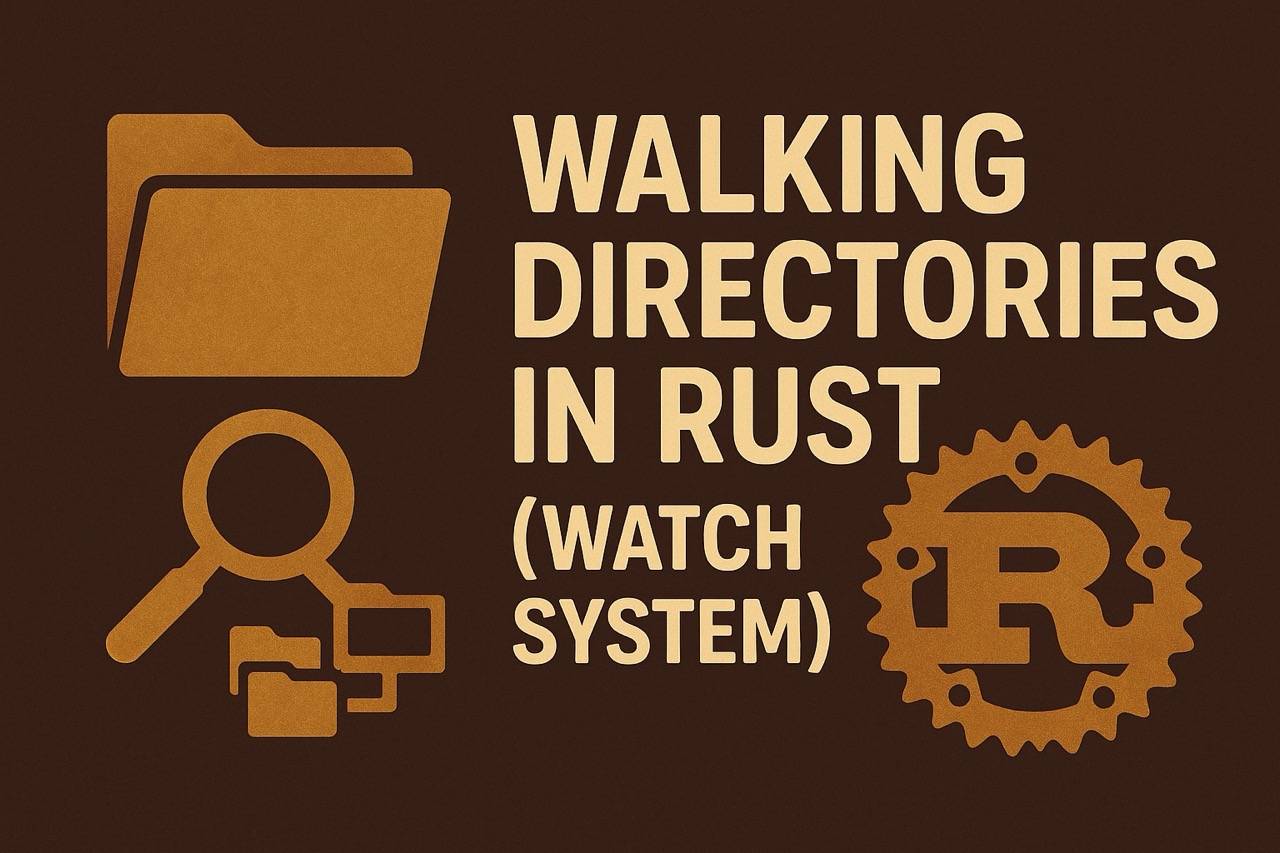 Walking directories in Rust - Watching file changes